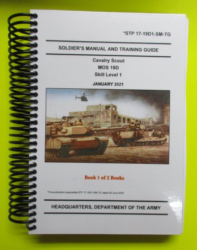 STP 17-19D1-SM Soldier's Manual - Cav Scout - 19D, SL1 - Click Image to Close